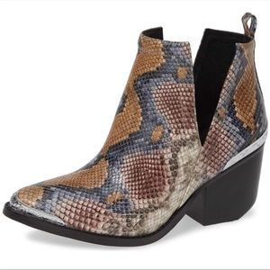 Jeffrey Campbell Cromwell Snakeskin Boots 10